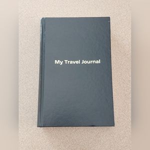 My Travel Journal Black Hardcover Guided Questions Fill In Diary NEW Traveling